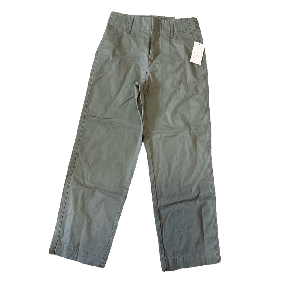 NWT A New Day Straight High Rise Stretch Chino Pants Green Women's Size 6
